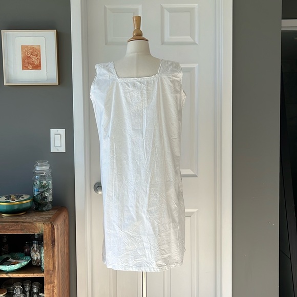 Antique Italian open cutwork cotton linen chemise dress - Picture 3 of 6